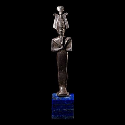Osiris égyptien en argent
Période tardive, 26e-30e