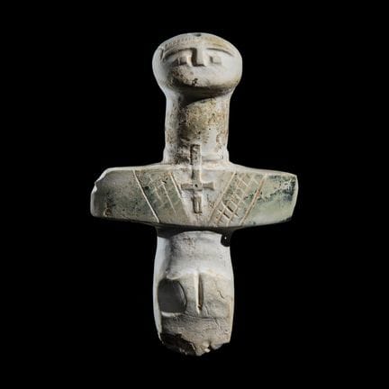 Statuetta cipriota in picrolite
Periodo calcolitic