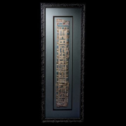 Pannello egizio in cartonnage
Dal Periodo Tardo al