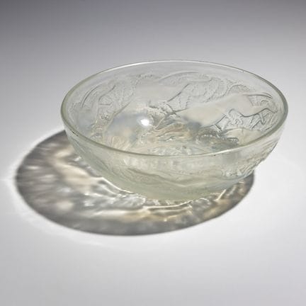 René Lalique
(francese, 1860–1945)
Ciotola «Chiens