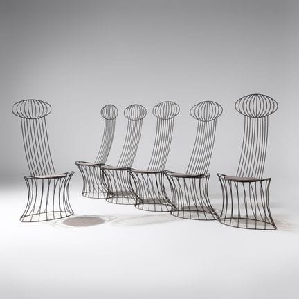 John Risley
(americano, 1919–2001)
Set di sedie da