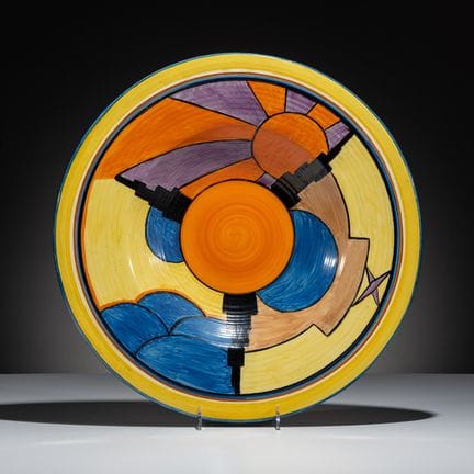 Clarice Cliff
(Inglesa, 1899-1972)
Bandeja grande 