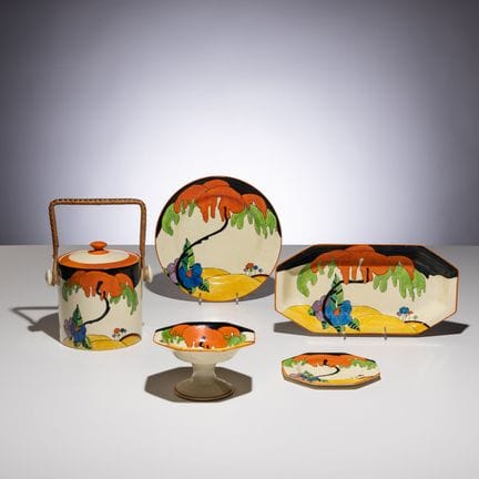 Clarice Cliff
(Inglesa, 1899-1972)
Motivo «Woodlan