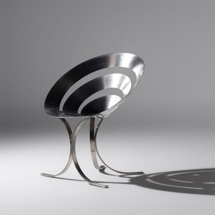 Maria Pergay
(Francesa, 1930-2023)
Silla «Ring», 1