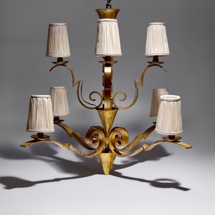 Raymond Subes
(francese, 1891–1970) 
Lampadario Ar