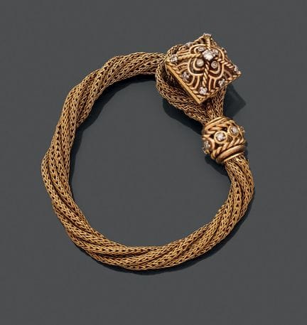 JAEGER LE COULTRE &amp; MARCHAK.
Bracciale flessib
