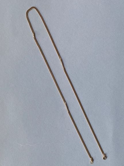 Collana articolata in oro giallo 750, con maglie p