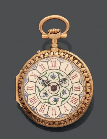 Orologio da donna in oro giallo 750, con il fondel
