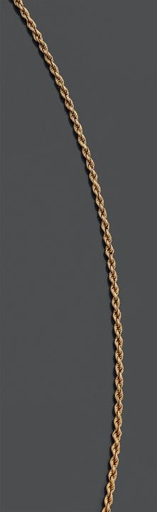 Gelenkige Halskette aus 585er Gelbgold mit einem g