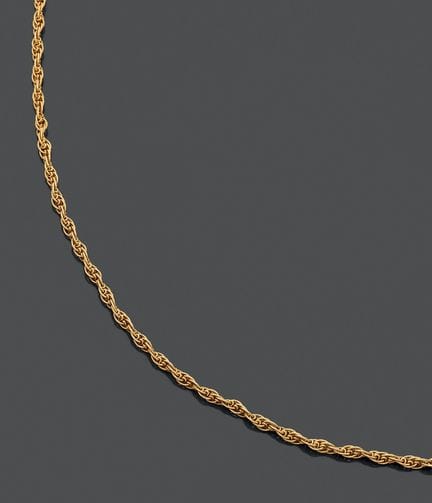 Gelenk-Halskette aus 750er Gelbgold, deren ineinan