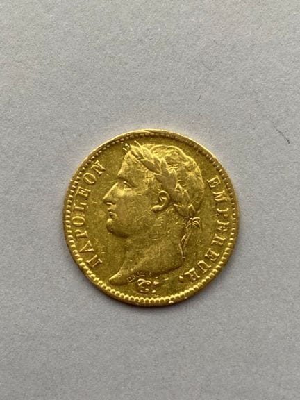 NAPOLEON I. (1804–1814). 20-Franc-Goldmünze. Paris