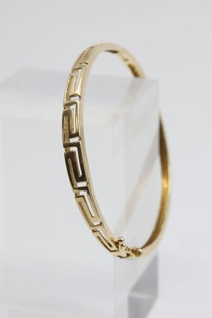 Pulsera calada de oro amarillo (585/00) con motivo