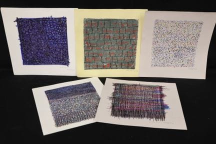 安德烈·努伊里特（20-21世纪） 组画，共5幅，综合材料，底部署名并标注2009年，约26 x 2
