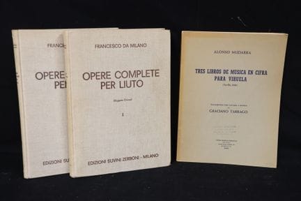 Colección de libros: 
-Francesco DA MILANO, *Opere