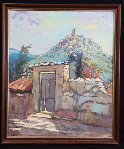 安德烈·埃斯克里夫（1929-1999）《科德斯风光》 油画布面油画，裱于硬纸板上，左下角签名 53