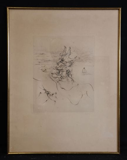 汉斯·贝尔默（1902-1975） 《鸟人》 版画右下角签名，左下角标注编号 136/150（带针孔