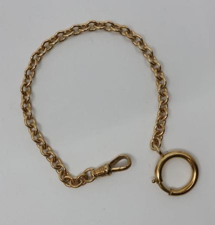 Cadena de reloj de oro amarillo (585/00), longitud