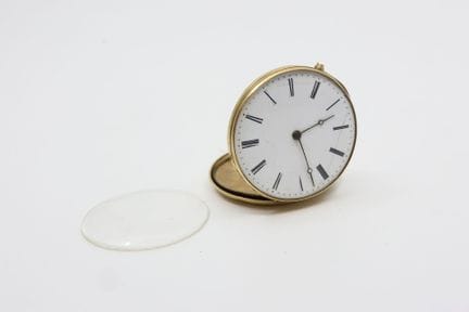 Reloj de bolsillo de oro amarillo 750/00, esfera c