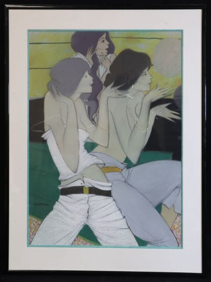 丹尼尔·辛托内（1927—2015）《Bravo》 粉彩／综合材料，左下角签名，64 × 49 厘米