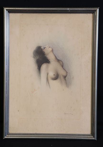 乔治·多拉（Georges DOLA，1872-1950）《狂喜》 版画左下角签名，右下角标有标题及