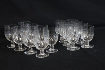 BACCARAT Edition Christofle. Partie de service de 