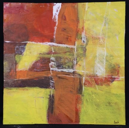 保罗·德·拉博（20-21世纪）《构图》 布面油画，右下角签名 100 x 100 厘米