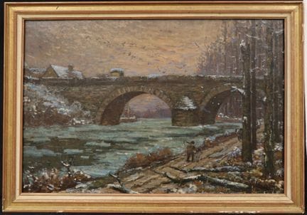 Pierre LAGARDE (1853–1910) “The Bridge in the Coun