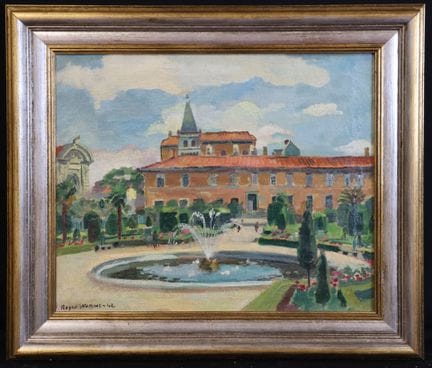 Roger WORMS (1907-1980)  «El jardín del obispado d