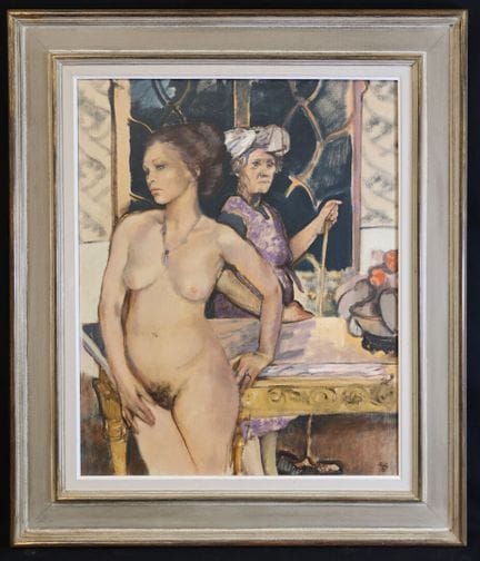 Bernard BISTES (1941–2020) “Le modèle” Oil on canv