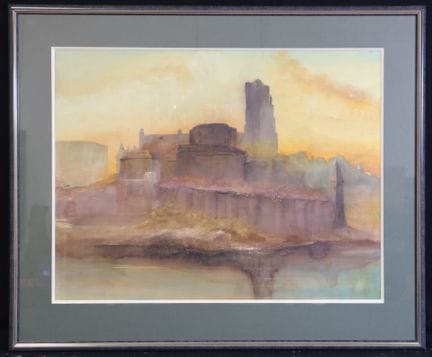 Pierre BENEZETH (XX°) Sainte Cécile" Aquarelle sig