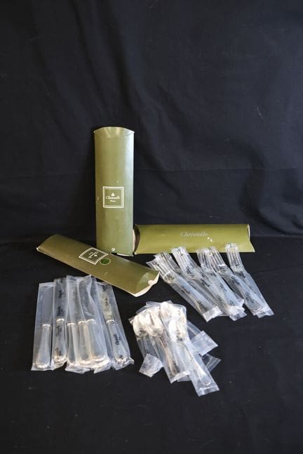 CHRISTOFLE Modelo «Rubans». Juego de cubiertos de 