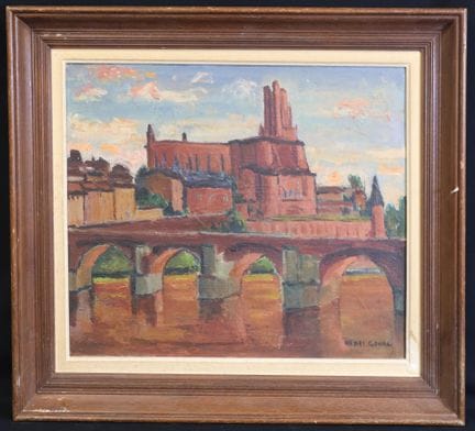 Henri GOURC (1889–1973) “View of Albi and the Cath