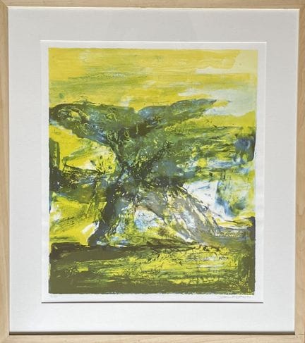 Zao WOU-KI (1920-2013) "Quatre saisons - jaune" Li