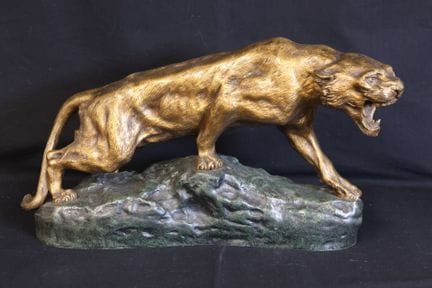 Thomas CARTIER (1879-1936) "Pantera ruggente" Bron