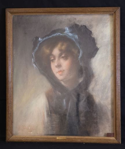 Romana ARREGUI (1875-1932) «Mujer con tocado azul»