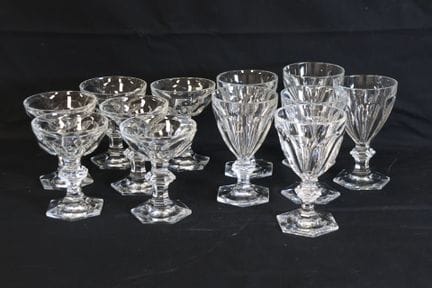 BACCARAT Modello "Harcourt". Set composto da sei c