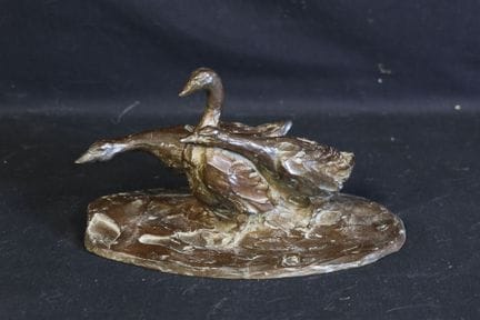 LEO (XX°) "Oche". Prova in bronzo con patina marro