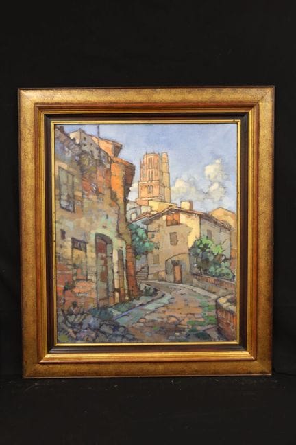 Pierre JALBY (20th century) View of Rue du Théron,