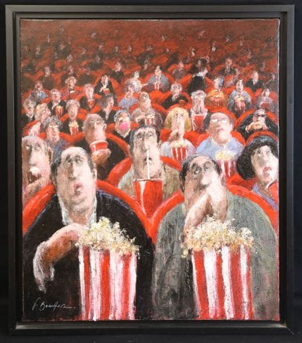 Thomas BOSSARD (1971) "Cine Pop Corn," oil on canv