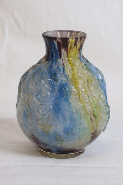 MULLER FRERES LUNEVILLE Vaso in vetro multistrato 