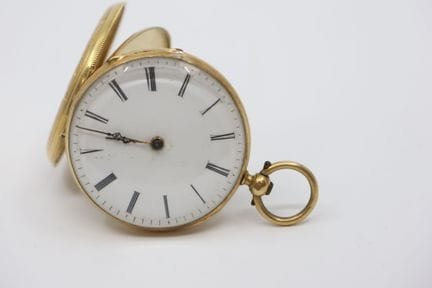 Reloj de bolsillo de oro amarillo (750/00 - caball