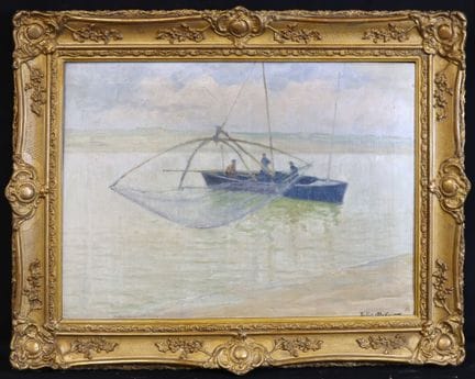 Jules DUBOIS (1804-1879) «Pescadores en el Mediter
