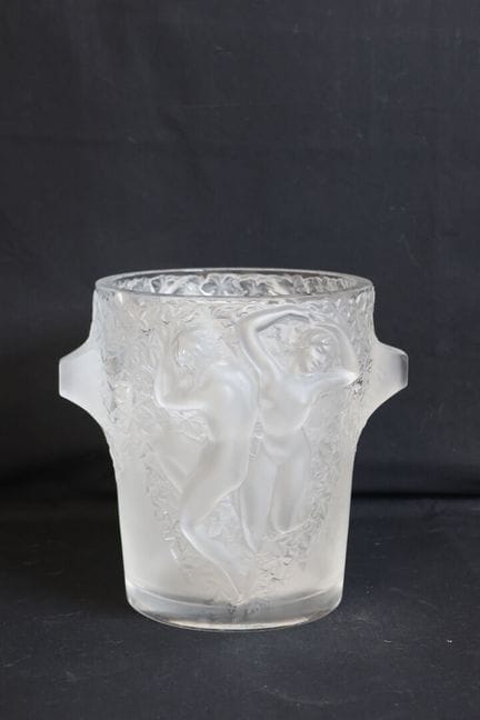 LALIQUE Francia Modello "Ganimede" Secchiello per 