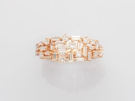 Bandring aus 750°/°° (18 K) Roségold, zart mit Bag