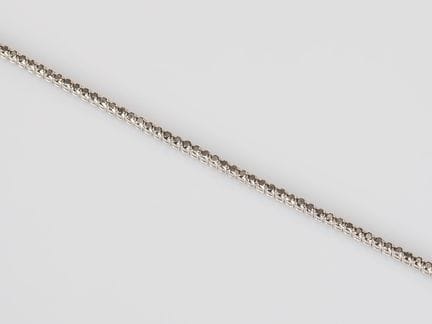 Pulsera tipo tenis de oro blanco de 750°/°° (18 qu