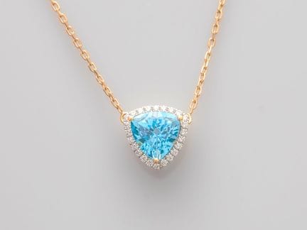 Halskette aus 750°/°° (18 K) Zweifarbgold mit fein
