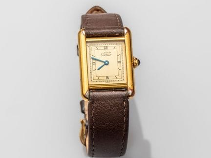 CARTIER, Tank Must ladies' watch with a 925 vermei