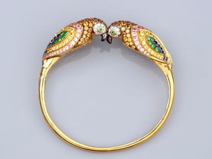Markantes Armband aus 750°/°° (18 K) Roségold, ver