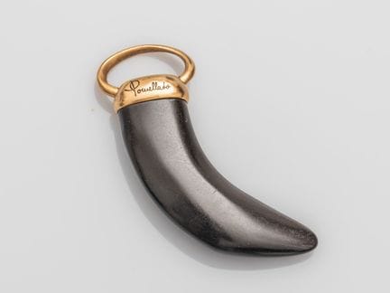 POMELLATO, Victoria pendant, jet claw setting in 7