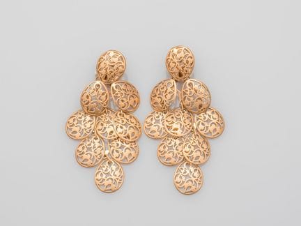 POMELLATO, pair of large "Arabesques" earrings in 
